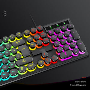 Unlock Your Typing Potential with the T80 Wired Retro Punk Keyboard Glow